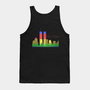 Vintage Manhattan Skyline Tank Top